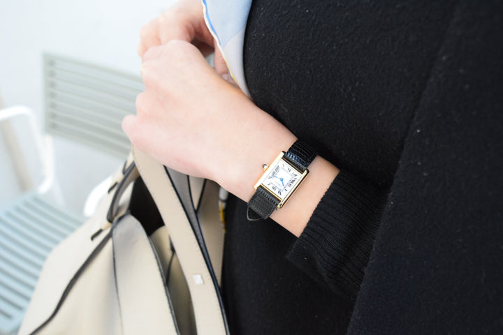 1970年代　タンクルイカルティエ　18Kゴールド　レディースSMサイズ