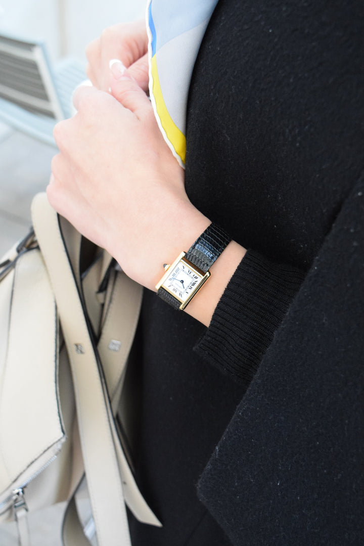 1970年代　タンクルイカルティエ　18Kゴールド　レディースSMサイズ