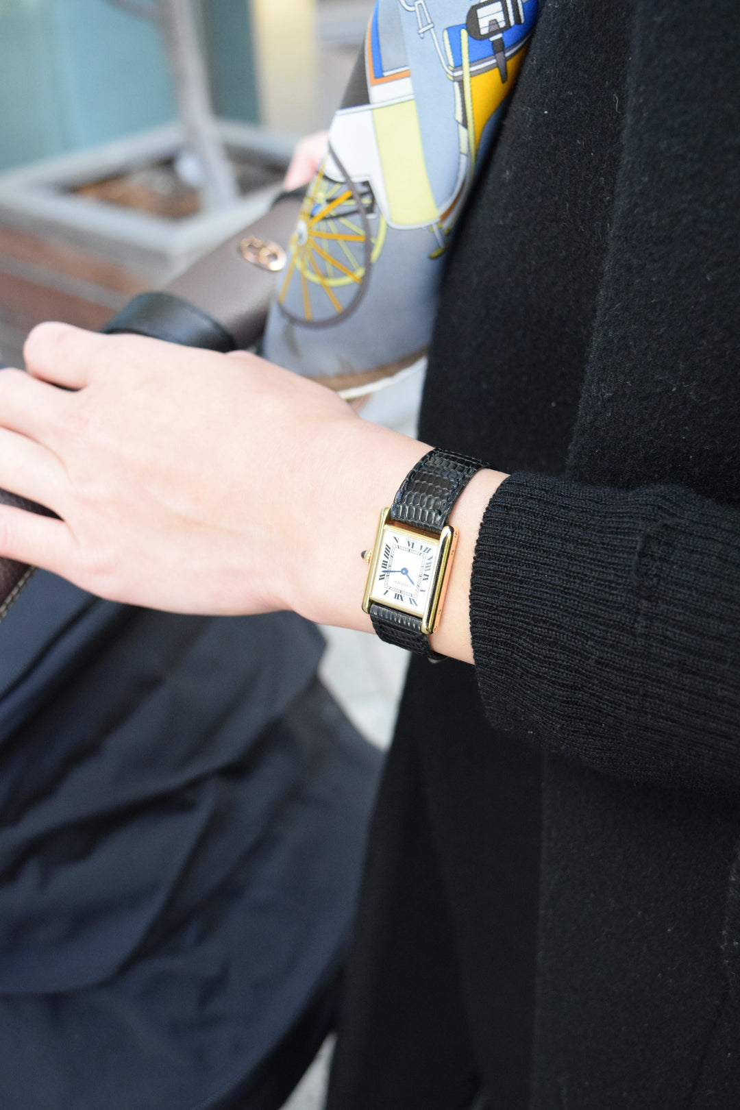 1970年代　タンクルイカルティエ　18Kゴールド　レディースSMサイズ