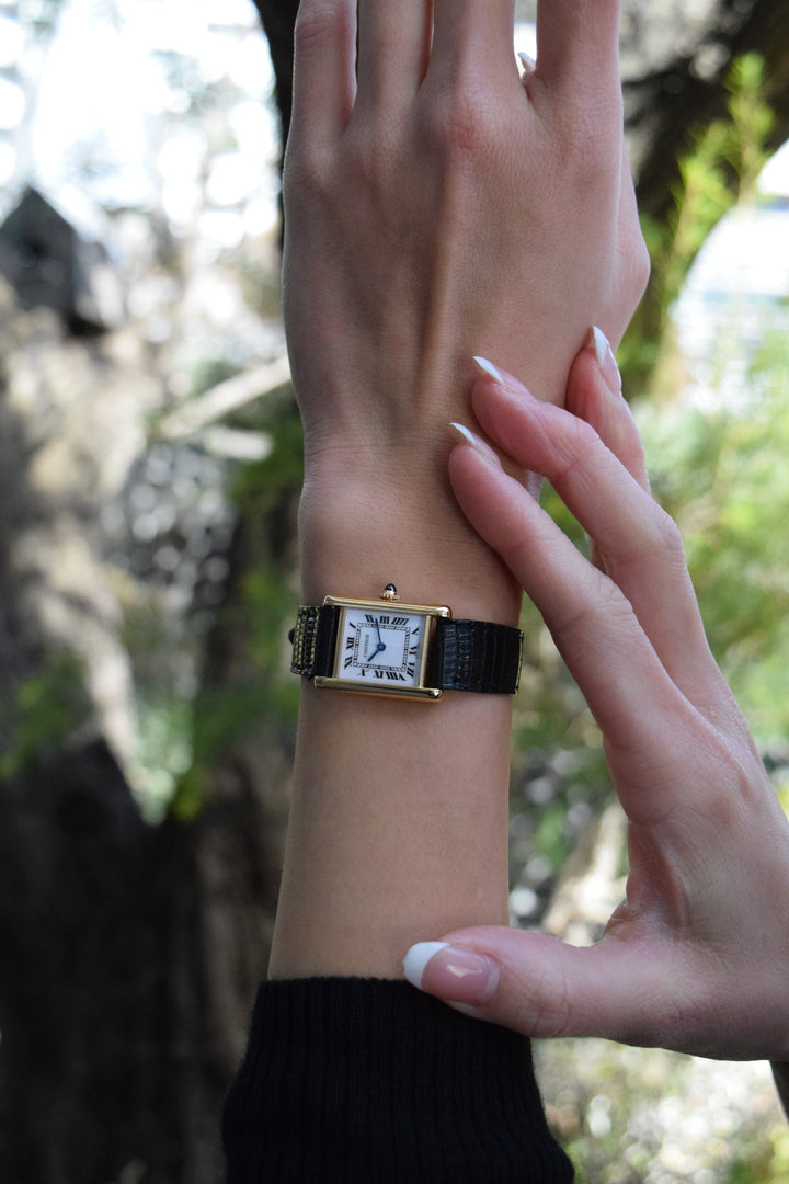 1970年代　タンクルイカルティエ　18Kゴールド　レディースSMサイズ