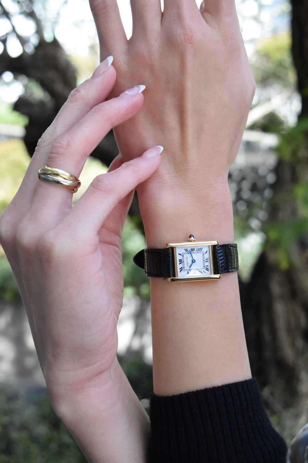 1970年代　タンクルイカルティエ　18Kゴールド　レディースSMサイズ