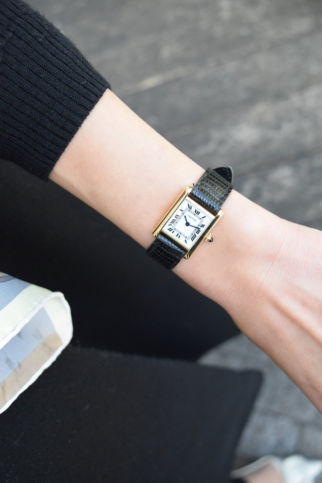 1970年代　タンクルイカルティエ　18Kゴールド　レディースSMサイズ