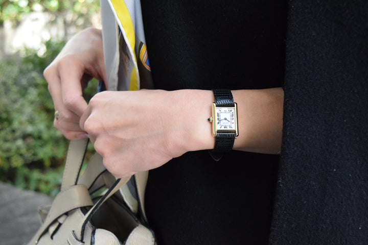 1970年代　タンクルイカルティエ　18Kゴールド　レディースSMサイズ