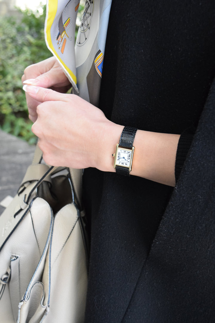 1970年代　タンクルイカルティエ　18Kゴールド　レディースSMサイズ