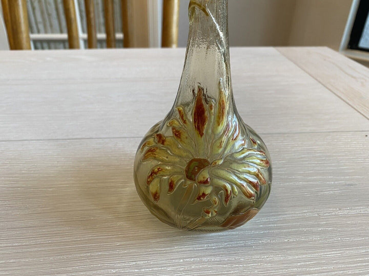 エミールガレ　初期作品　ダリアの花の花瓶