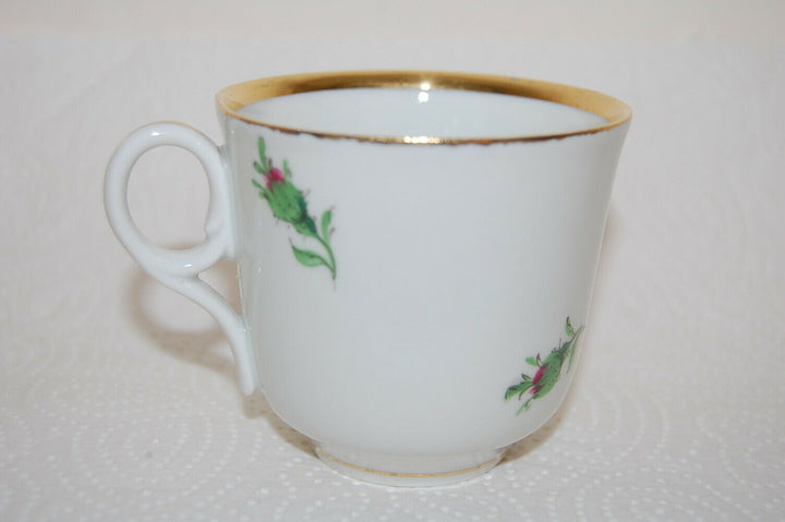 マイセン(Meissen) 　カップ・ソーサー　ピンクローズ　金縁　1級品