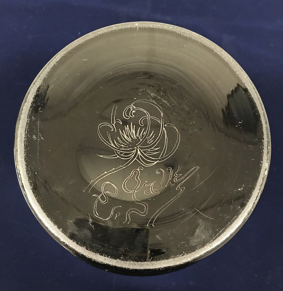 エミールガレ　初期作品　ラシャカキグサの花瓶のサイン