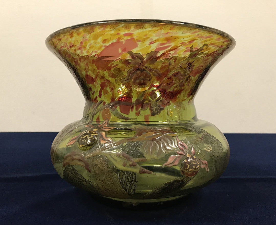 エミールガレ　初期作品　蘭の花の花瓶