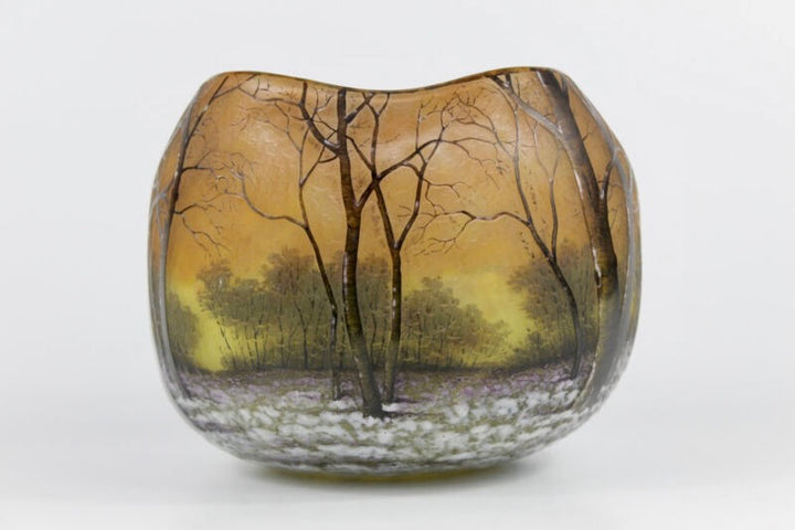 12cm ドーム ナンシー 冬景色 鉢 ボウル 花器 アール ヌーボー ドーム