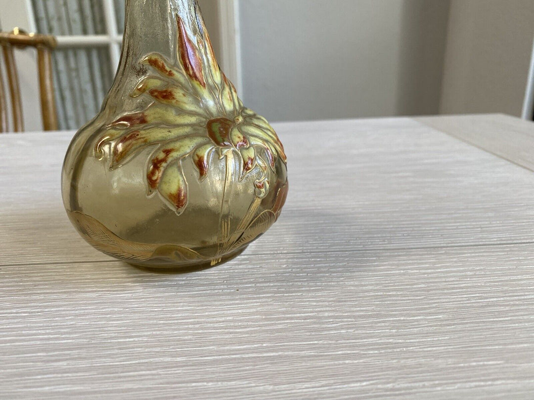 エミールガレ　初期作品　ダリアの花の花瓶