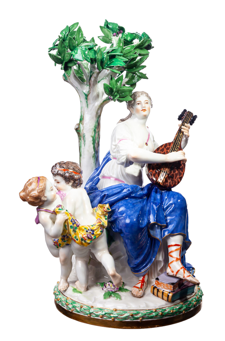 マイセン人形 フィギュリン 女神テルプシコラー – アンティーク