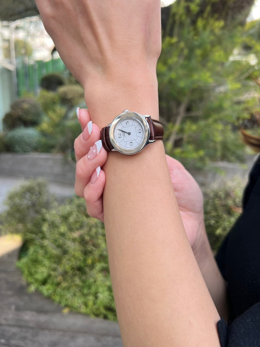 カルティエ　マストロンド　レディースラウンドウォッチ　クオーツモデル