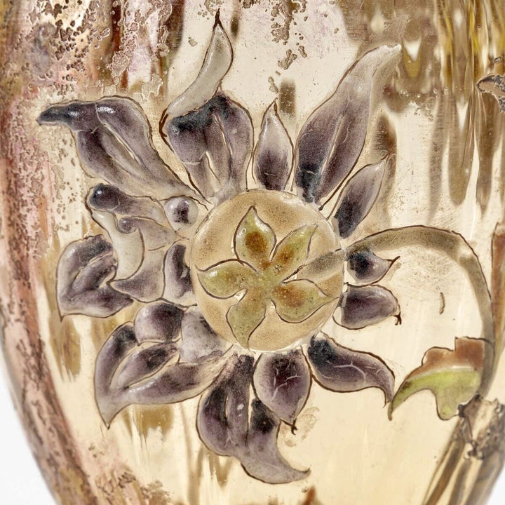 エミールガレ　初期作品　アプリカシオンのダリアの花の水差し