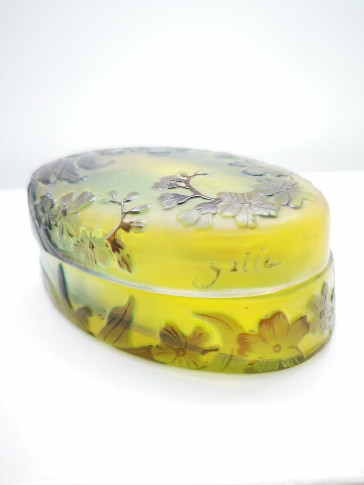 エミールガレ　アジサイの花の小物入れ（ボンボニエール）のサイン