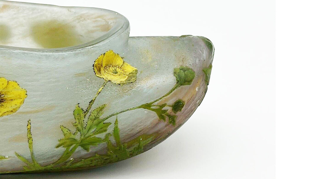 ドーム兄弟（ドームナンシー）　ポピーの花の船型花瓶