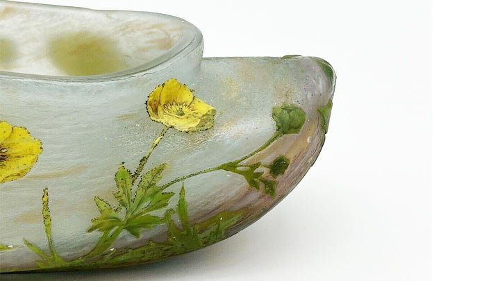 ドーム兄弟（ドームナンシー）　ポピーの花の船型花瓶