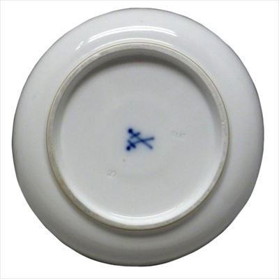 ００８　マイセン　金彩　風景図　カップ＆ソーサー　アンティーク食器