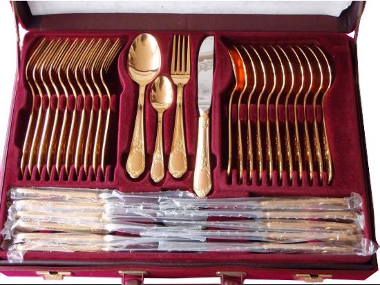 ００１　ゾーリンゲン　SBS 24K純金 高級カトラリー 70点セット