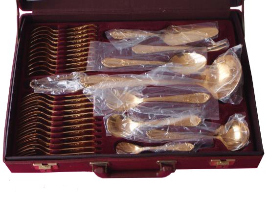 ００１　ゾーリンゲン　SBS 24K純金 高級カトラリー 70点セット