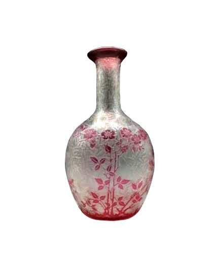 ３５０　オールドバカラ　エグランチエ　eglantier　アールヌーボー　花瓶