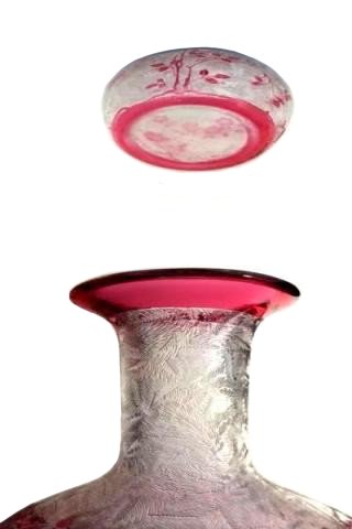 ３５０　オールドバカラ　エグランチエ　eglantier　アールヌーボー　花瓶