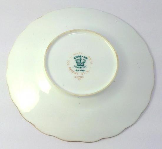 ０５７　コールポート　純銀天使紋ホルダー金彩ロココ紋様　カップ＆ソーサー