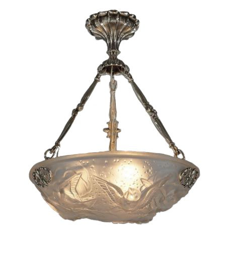 ００３　ミューラー兄弟　アンティークランプ　すずめのバスクシャンデリア