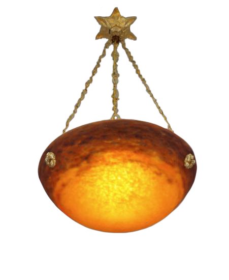 ００５　アンティークランプ　オレンジ　バスク　シャンデリア