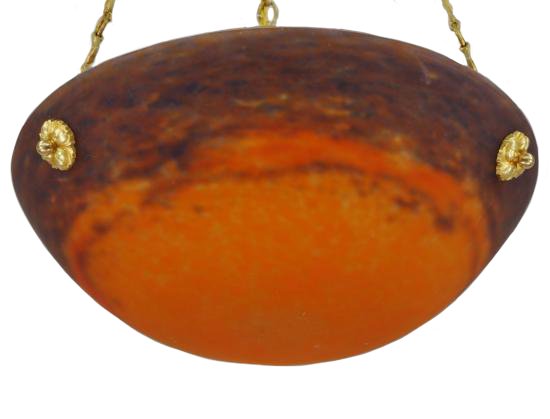 ００５　アンティークランプ　オレンジ　バスク　シャンデリア