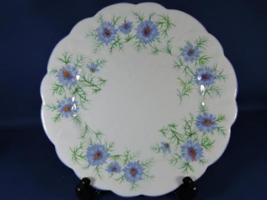 ００１　エインズレイ　バタフライ　カップ＆ソーサー　ブルーダリア