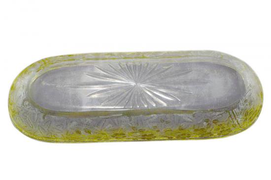 ３５２　オールド バカラ 大型エグランチエ 長皿 baccarat