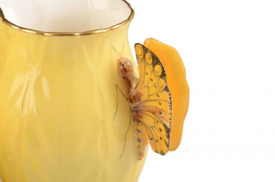 ００６　エイズレイ　コーヒーセット　バタフライ（蝶）の持ち手