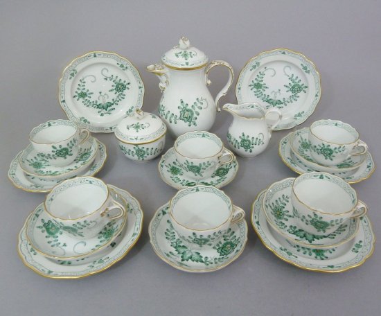 マイセン meissen インドの華 カップ フルセット　グリーン