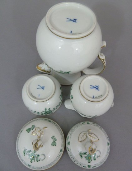マイセン meissen インドの華 カップ フルセット　グリーン