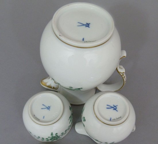 マイセン meissen インドの華 カップ フルセット　グリーン