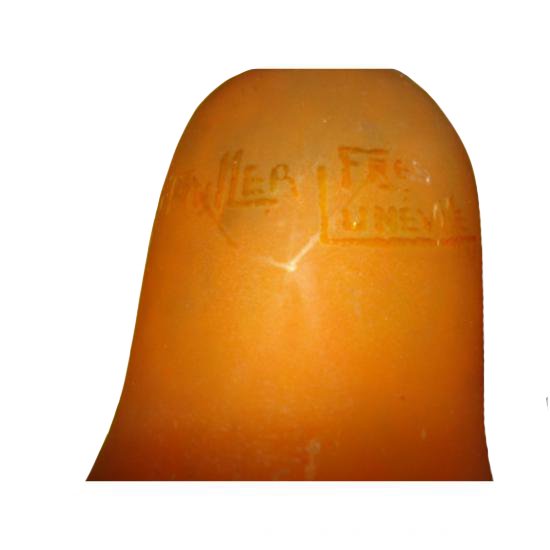 ００９　ミューラー兄弟　アンティークランプ　バラの装飾ステンドランプ