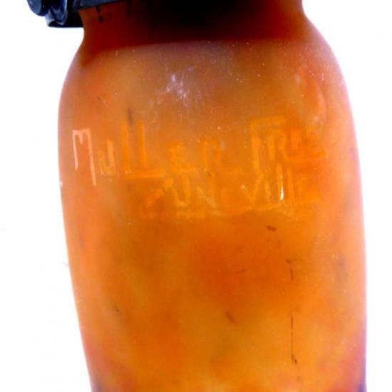 ０１１　ミューラー兄弟　アンティークランプ　ステンドランプ