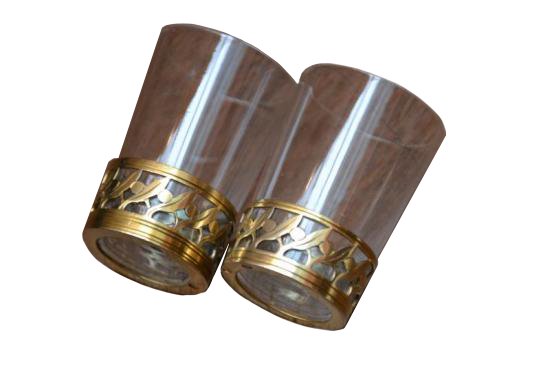 ０５８　クリストフル＆バカラ　リキュールカラフとグラスのセット　スターリングシルバー９２５