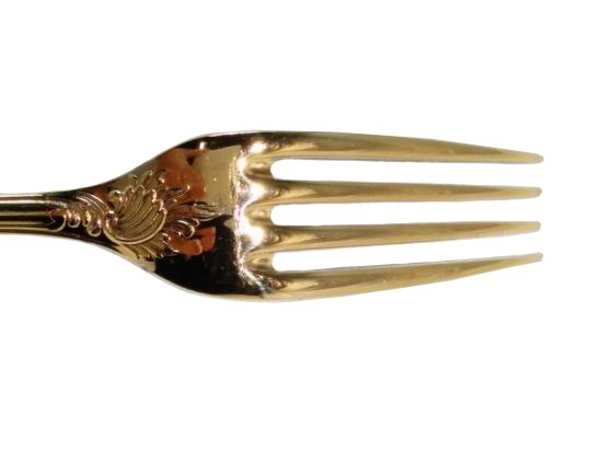 ０６０　クリストフル ゴールド マルリー フォーク　20.5cm ３本セット