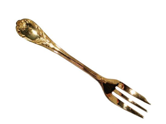 ０６２　クリストフル　ゴールドマルリー　フォーク　１６ｃｍ　３本セット