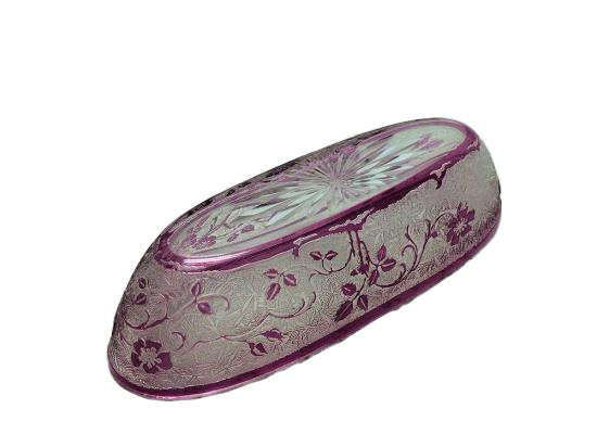 ３４３　オールド バカラ 大型エグランチエ 長皿 baccarat