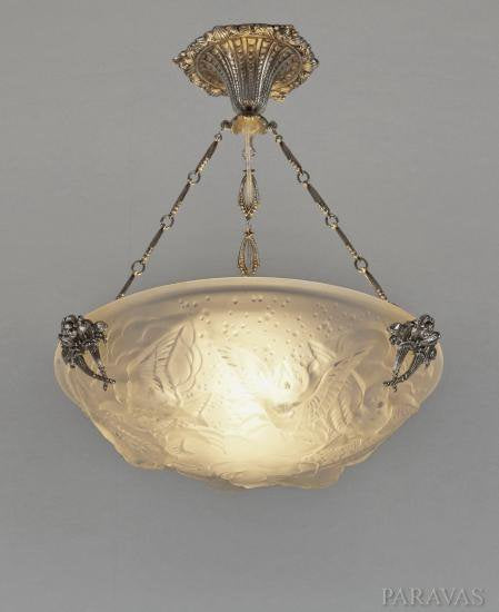 ０１２　ミューラー兄弟　アンティークランプ　フランス　アールデコ　シャンデリア