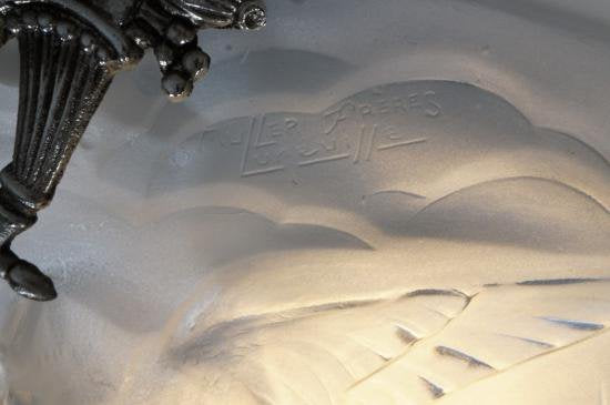 ０１２　ミューラー兄弟　アンティークランプ　フランス　アールデコ　シャンデリア