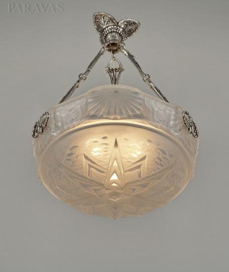 ０１４　アンティークランプ＆プティトー　フランス　アールデコ　シャンデリア