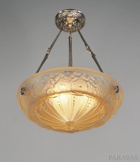 ０１７　アンティークランプ　フランス　アールデコ　シャンデリア