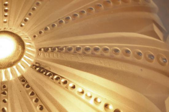 ０１７　アンティークランプ　フランス　アールデコ　シャンデリア