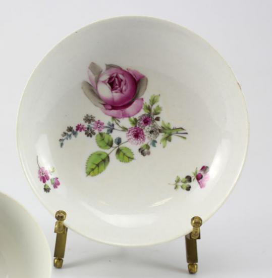０１５　マイセン meissen カップ＆ソーサー(薔薇の絵柄)1800年代の作品 マルコリーニ