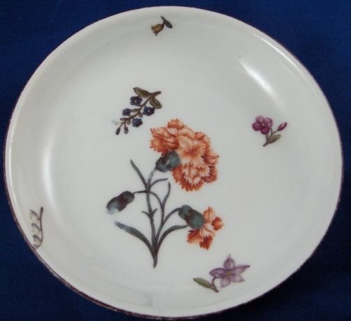 ０１８　マイセン meissen　カップ＆ソーサー(黄色の地色に花の絵柄)18世紀の作品