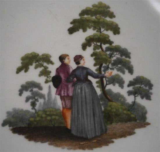 ０３１　マイセン meissen カップ＆ソーサー(風景画)18世紀の作品
