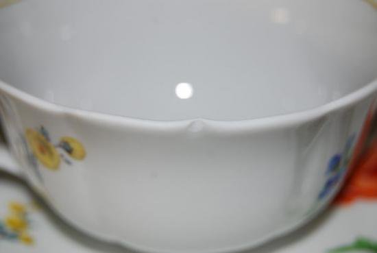 ０３６　マイセン meissen ２つ花のコーヒーカップ＆ソーサー(ポピーの絵柄)